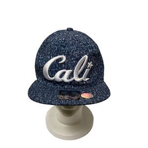 Headliners CALI heathered blue snap back baseball cap OS